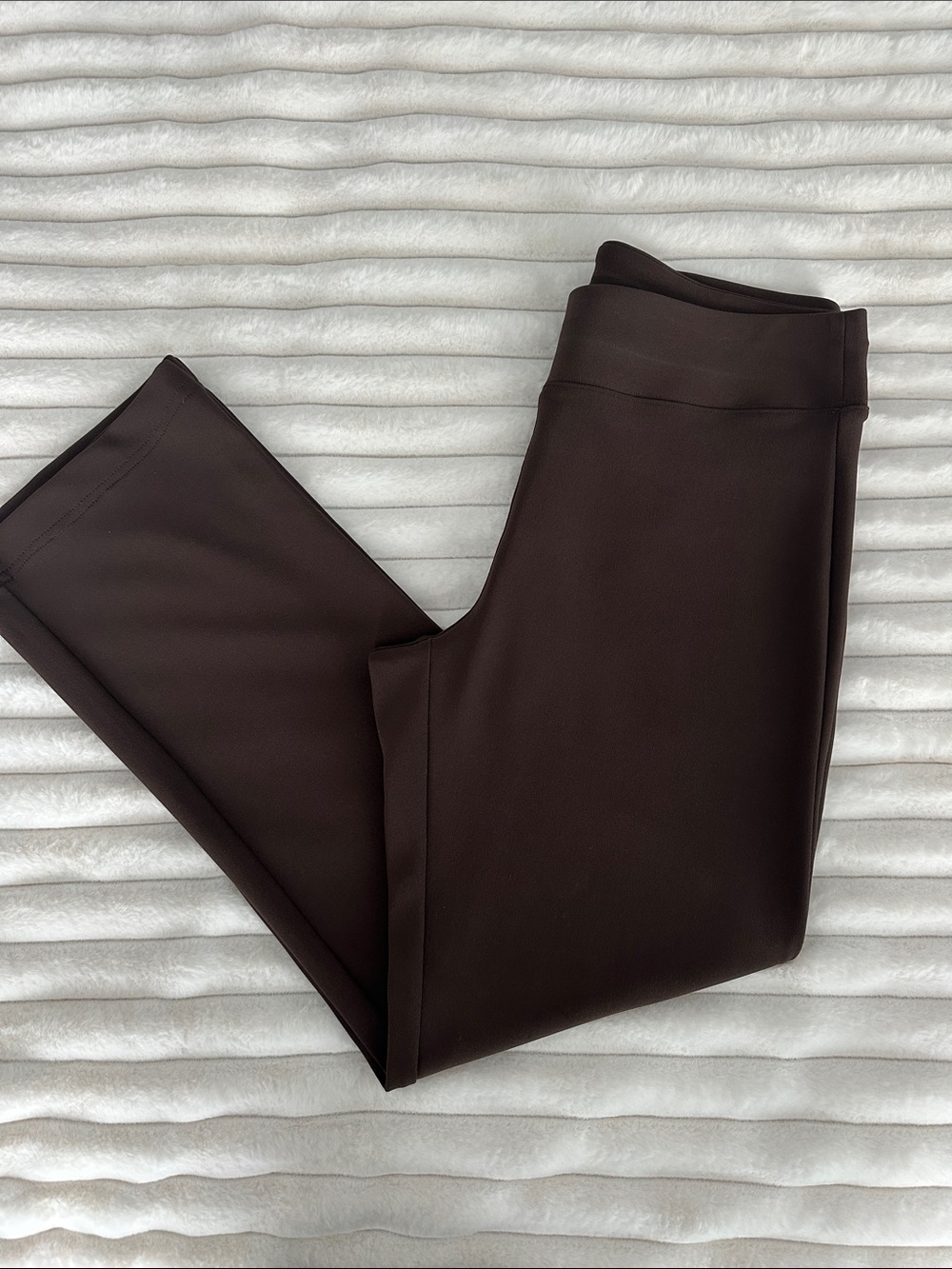 Boston Proper Dark Brown Zip-Front Blazer with Gold Hardware and matching pants - Picture 6 of 7